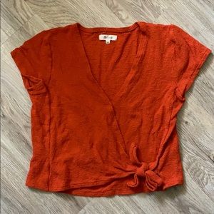 Madewell side-tie crop top